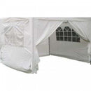 Set Pareti Laterali Gazebo Professional 3x3 m in Poliestere Bianco