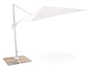 Ombrellone da Giardino Decentrato 3x4m in Alluminio e Poliestere Senso Bianco