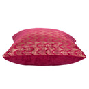 Set 2 Cuscini Decorativi 43x43x6 cm in Poliestere VdE Tivoli 1996 Deco Rosso