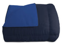 Trapunta Invernale Doubleface 300gr Blu Scuro\/Blu Royal