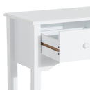 Consolle da Ingresso con 3 Cassetti 100x32x85 cm Bianco  