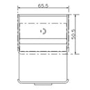 Mobile Lavatoio 65,5x50,5x87 cm 2 Cassetti Montegrappa Novella Dipiù Bianco
