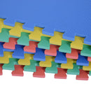 Tappeto Puzzle 32 Pezzi 63x63 cm in EVA Morbido Colorato 
