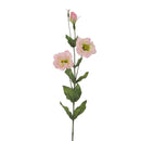 Set 4 Lisianthus Artificiali Composto da 3 Fiori Altezza 82 cm Rosa
