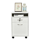Cassettiera Portadocumenti da Ufficio 40x35x60 cm in Legno  Bianco