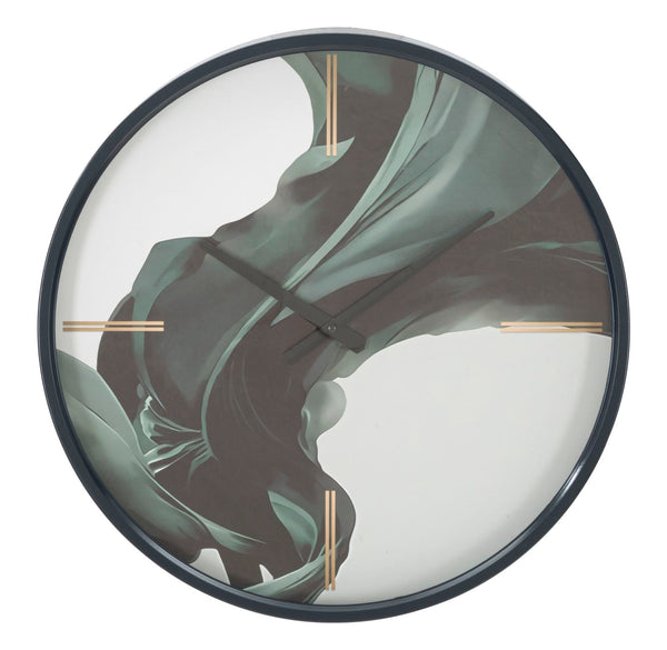 Orologio da Muro Green 50x5,5 cm in Ferro MDF e Vetro Verde online