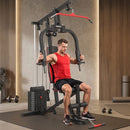 Palestra Multifunzione 176x100x207 cm Stazione All in One Home Fitness in Acciaio Nero      