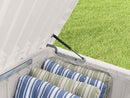 Baule Cassapanca da Esterno 145x60,3x69,7 cm in Resina Keter Pool Box 120G Bianco