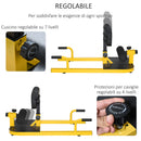 Macchina per Squat 3 in 1 Regolabile 50x97x44,5-56,5cm Giallo    