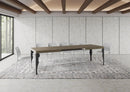 Tavolo Allungabile 180-440x90x77 cm Paxon Tortora Telaio Antracite 