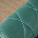 Divano 2 Posti 148x72x76 cm in Tessuto  Verde
