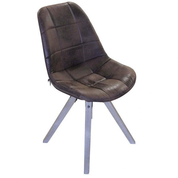 Sedia Liam 48x44x47/84 h cm in Legno Marrone sconto