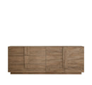 Madia Design Moderno 2 Ante 3 Cassetti Jupiter 241x44x90 cm Noce Mercure