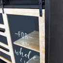 Mobile Florent 108,5x38,5x79 h cm in Acciaio Antracite