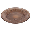 Set 6 Piatti Pane Ø15 cm  in Vetro VdE Tivoli 1996 Imperial Ecrù Ambra e Fumè