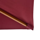 Ombrellone da Giardino 2x3 m Palo Ø38 mm in Legno e Poliestere Bordeaux