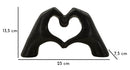 Scultura Lover Black 25x7,5x13,5 cm in Resina Nero      