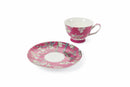 Set 6 Tazzine da Caffè Ø11,5x5 cm in Porcellana Villa d'Este Home Tivoli Japanese Rosa