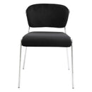 Set 4 Sedie in Metallo e Poliestere  Nere