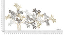 Pannello Lixy 130,8x7,6x70,5 cm in Ferro Multicolor      
