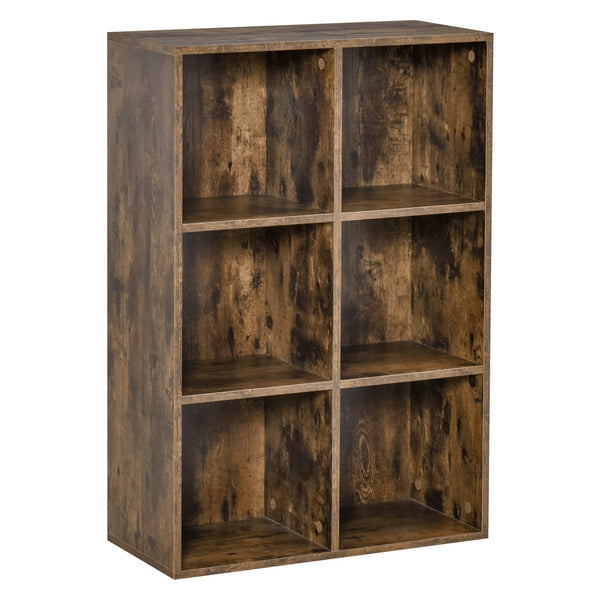 sconto Libreria 6 Ripiani 65,5x30x97,5 cm in Legno Marrone