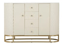 Mobile Sharon 120x40x85 cm in Pino e MDF e Metallo e Plastica      