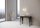 Consolle Allungabile 90-300x40x77 cm in Nobilitato Marrone