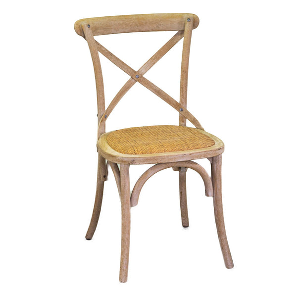 Sedia in Legno di Olmo 51x55H46,5/89cm Cross Naturale acquista