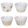 Set 4 Ciotole Ø14x8,5 cm 700 ml in Gres VdE Tivoli 1996 Geometry
