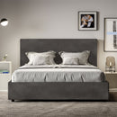 Letto Matrimoniale Mika Grigio Varie Misure