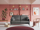 Divano 2 Posti 140x94x90 cm in Tessuto Rosso