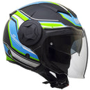 Casco Jet per Scooter Visiera Lunga CGM Chicago 129G Nero Opaco Varie Misure