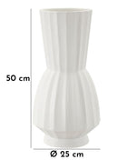 Vaso Glint Ø25x50 cm in Mgo Bianco      