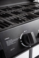 Barbecue a Gas 3 Bruciatori 109,5x51x98,7h cm Accensione Piezoelettrica in Acciaio Louis Nero