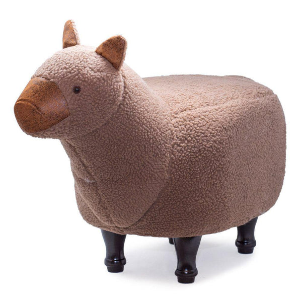 Sgabello Pouf Poggiapiedi per Bambini 68x35x38-53 cm Lama Marrone Divina Home sconto