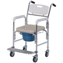 Sedia a Rotelle Impermeabile con WC Rimovibile  Mate