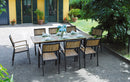 Tavolo Rettangolare Allungabile da Giardino 210x90 cm Voghini Vigo Nero