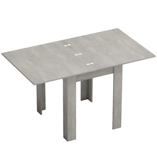 Tavolo da Pranzo Allungabile per 4-6 Persone 140x80x77,5 cm in Legno e Acciaio Grigio e color Legno online