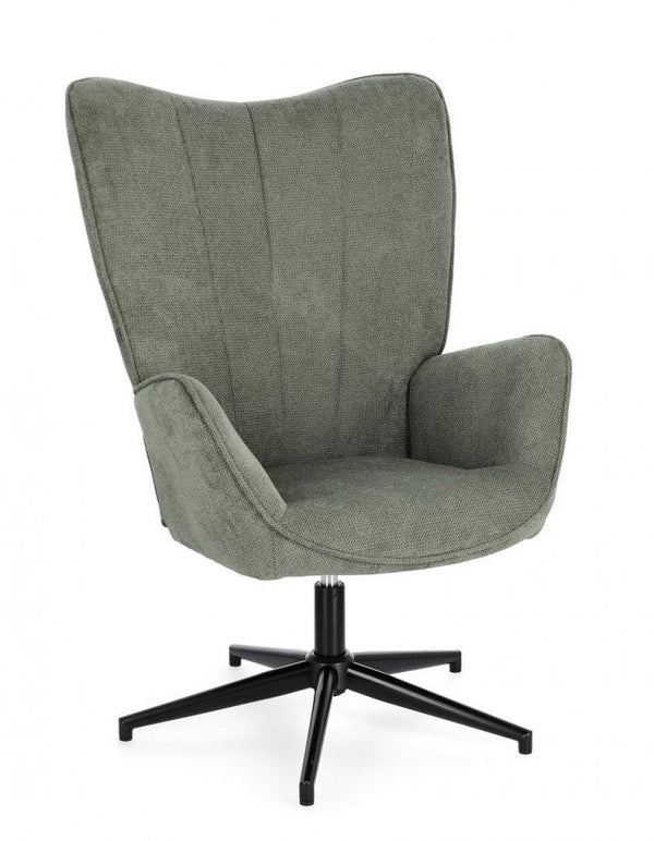 prezzo Poltrona Soggiorno 69x72x106 cm Inas in Tessuto Verde