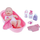 Bambola Bebè Neonato con Bagnetto e Accessori 36cm JC Toys
