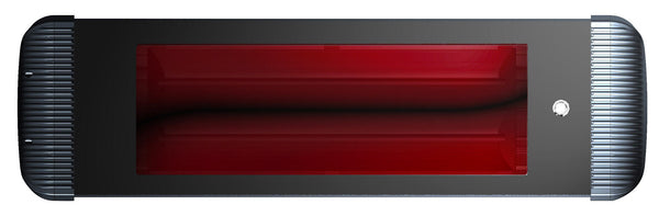 Stufa Elettrica ad Infrarossi 105x25x7,5 cm da Parete 1800W Dimmerabile Moel Aaren Nera sconto