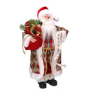 Babbo natale in tessuto rosso con lista cm xh45