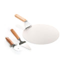 Forno a Gas Easy Pizza Piatto Girevole Ø30 cm in Pietra Refrattaria e Struttura in Acciaio Nero      