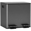 Pattumiera a 2 Sezioni da 15L 41,7x36,6x43,2 cm a Pedale con Chiusura Silenziosa in Acciaio Inox Argento  