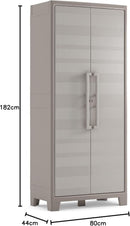 Armadio 8 Ripiani 80x44x182 cm Keter Gulliver Multispace XL Sabbia e Beige