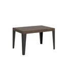 Tavolo Allungabile 140-244x90x77 cm Flame Noce Telaio Antracite