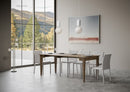 Consolle Allungabile 90-204x48x77 cm in Nobilitato Marrone