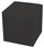 Pouf Poggiapiedi 42x42x44 cm in Similpelle Avalli Cubo Grigio Scuro