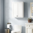 Mobile da Bagno a Parete 61x20x84 cm con 3 Ripriani in MDF Bianco  