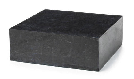 Tavolino da Salotto 80x80xH28 cm in Pietra fossile Nanay Nero prezzo